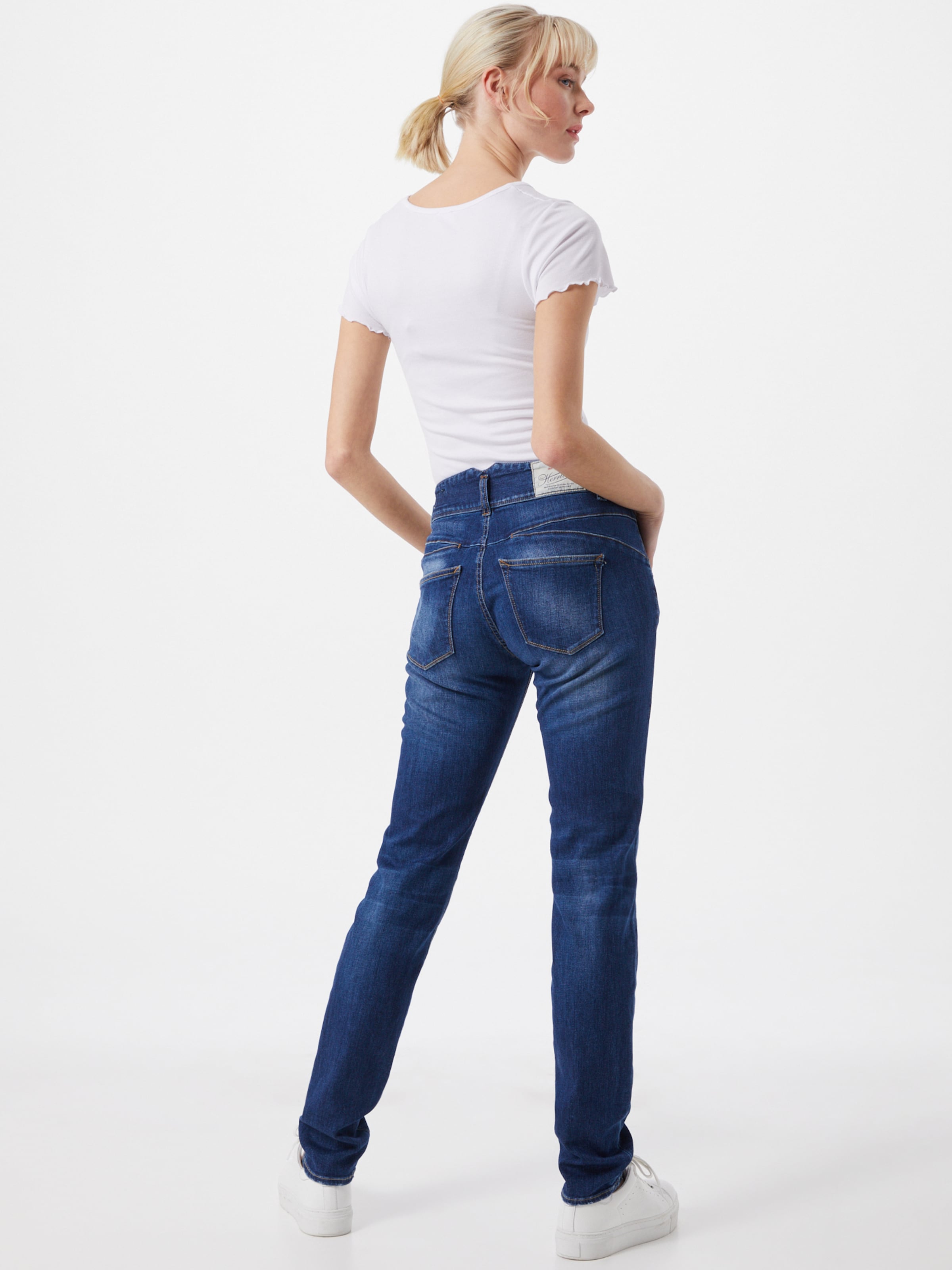 Frauen Jeans Herrlicher Jeans 'Pearl' in Dunkelblau - UF56984