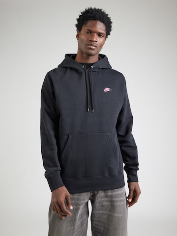 Nike Sportswear Tréning póló 'CLUB' - fekete: elől