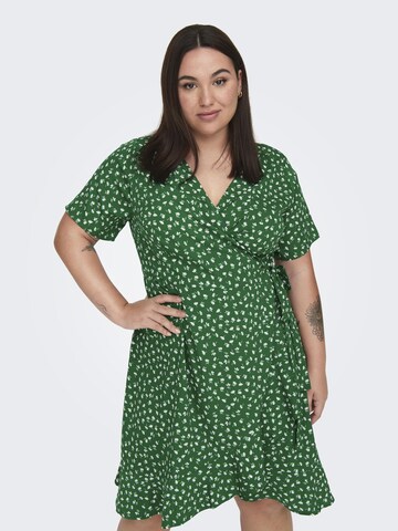 ONLY Carmakoma Zomerjurk in Groen: voorkant