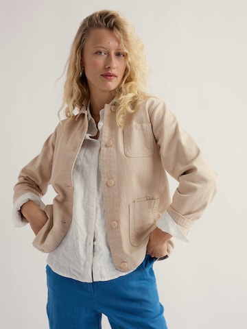 Seasalt Cornwall Between-season jacket 'Reading Rocks' in Beige: front