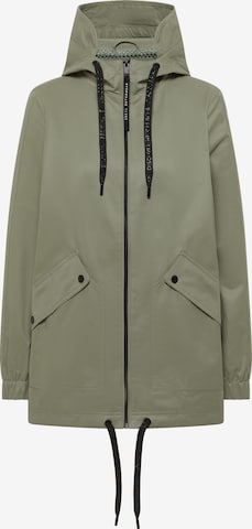 CECIL Between-Seasons Parka in Green: front