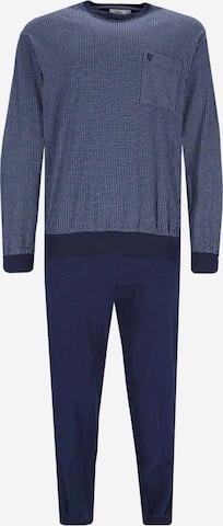 Pyjama long HAJO en bleu : devant