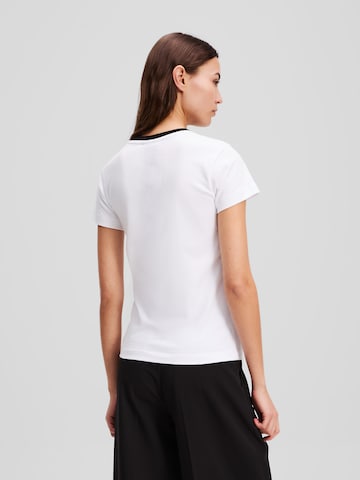 KARL LAGERFELD JEANS Тениска в бяло