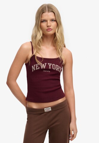 Haut 'Athletic Essentials' Superdry & Co en rouge : devant