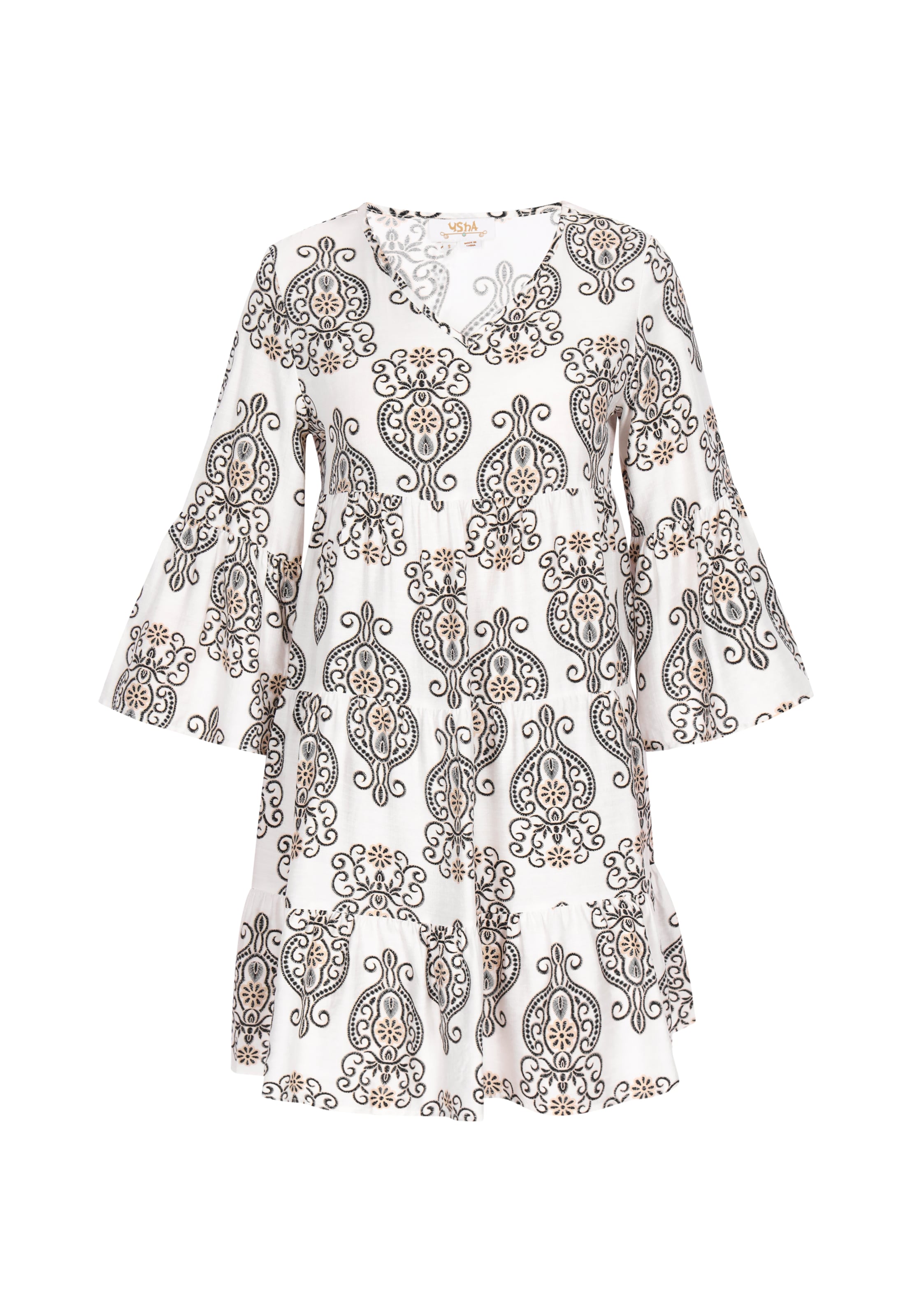 Robe usha FESTIVAL en blanc : devant