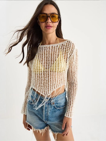 Camicia da donna di Bianco Lucci in beige