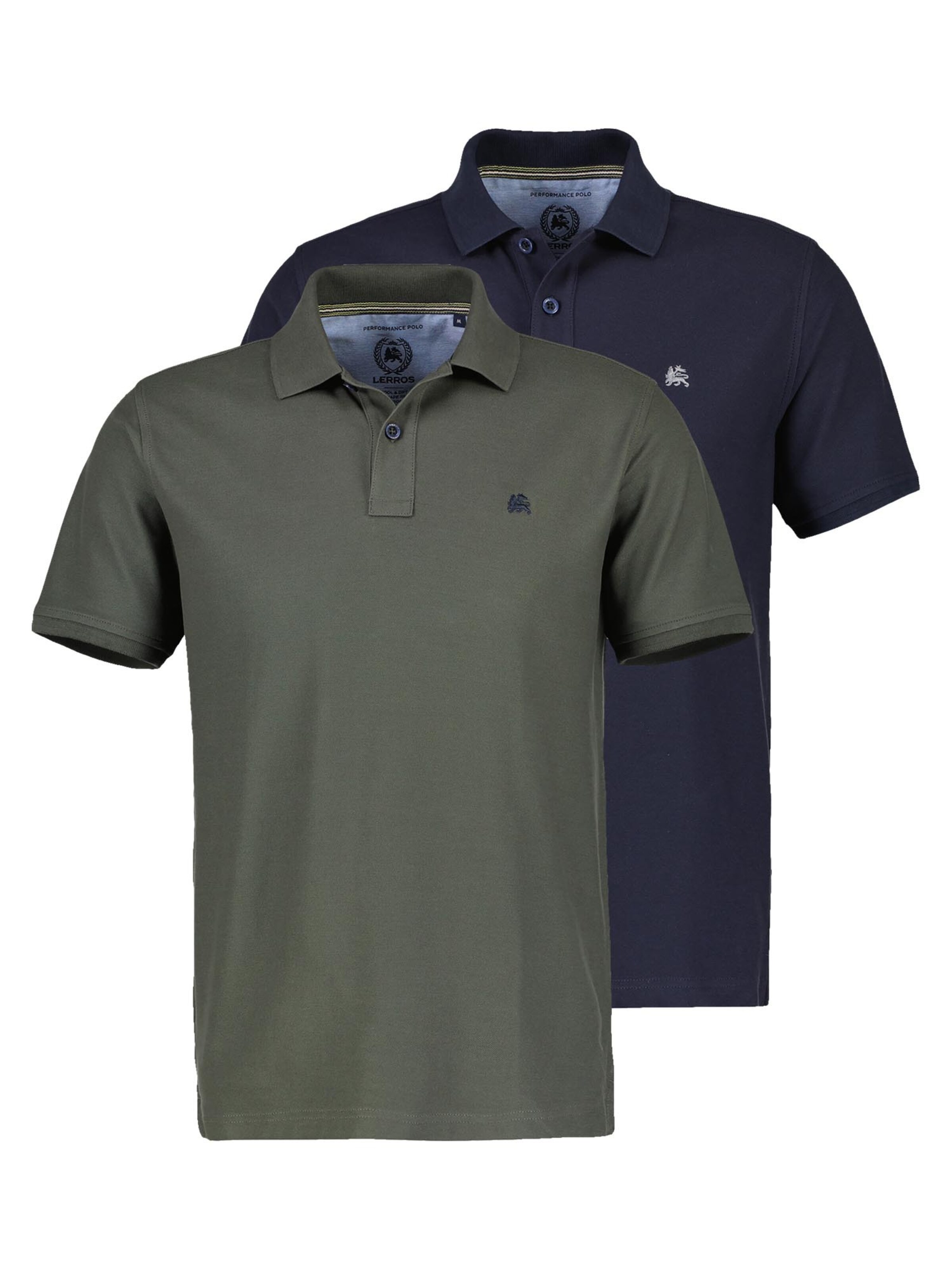 LERROS Shirt 'Basic' in Groen: voorkant
