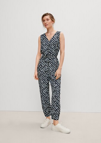 COMMA Jumpsuit in Blauw: voorkant