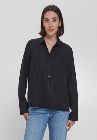 WALL London Blouse in Black: front