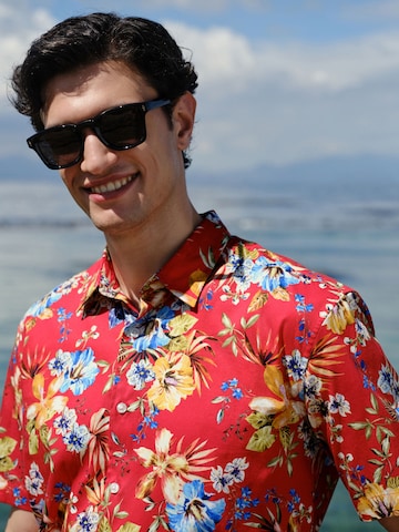 Next Regular Fit Hemd in Rot