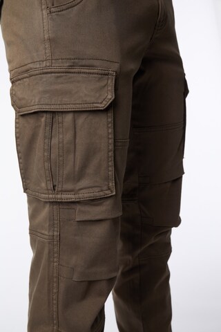 GAS Jeans Slim fit Cargo Pants 'Bob Gym Up' in Green