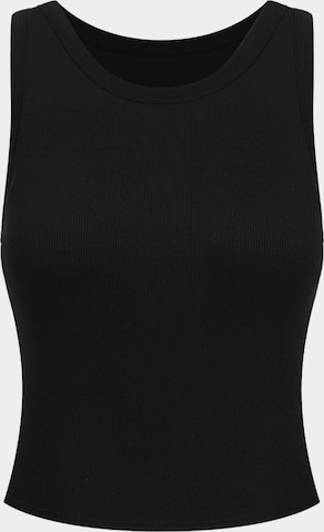 cfab (formerly creamy fabrics) Topp 'Tank Bratop' i svart: framsida