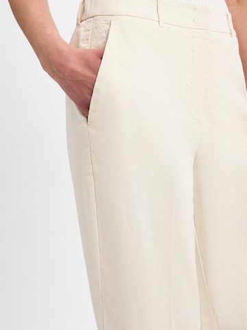 OPUS Regular Trousers with creases 'Maiga' in Beige