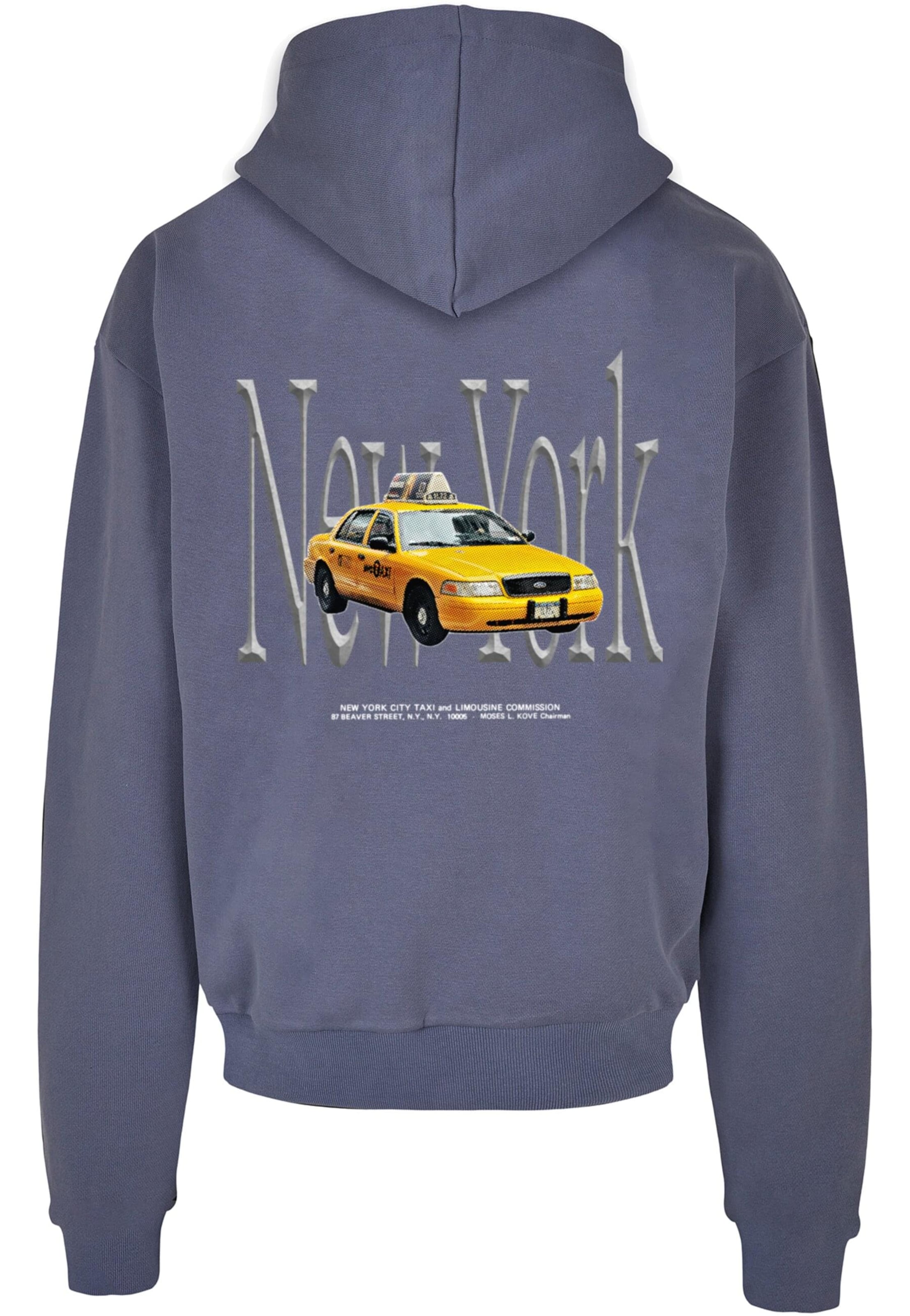 MT Upscale Mikina 'NY Taxi' – modrá
