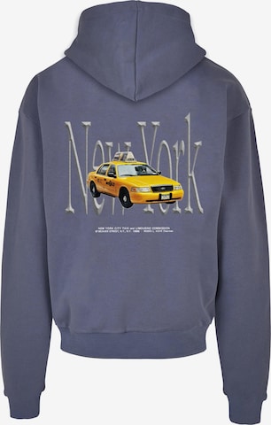 MT Upscale Sweatshirt 'NY Taxi' in Blau