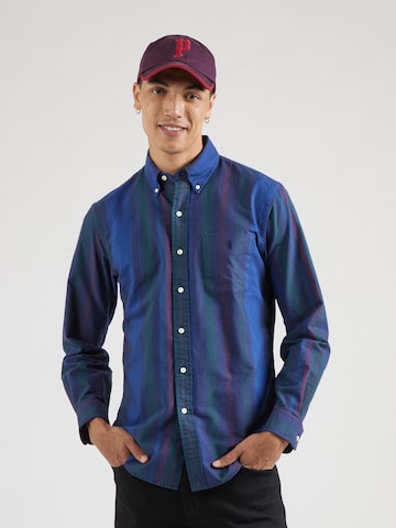 Coupe regular Chemise Polo Ralph Lauren en bleu : devant