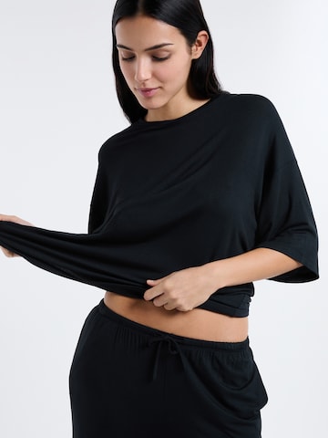 ETAM Slaapshirt 'Kate' in Zwart