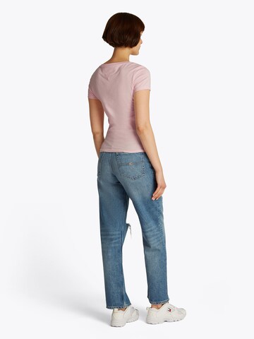 Maglietta di Tommy Jeans in rosa