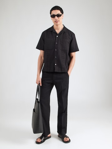 Abercrombie & Fitch Классический крой Рубашка 'MAR4' в Черный