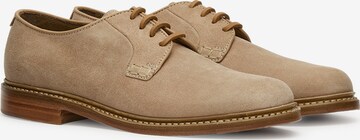 LOTTUSSE Lace-Up Shoes 'Derby' in Beige