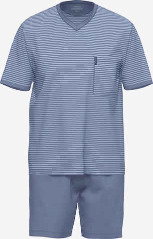 Ammann Pyjama kurz 'Nightwear' in Blau: Vorderseite