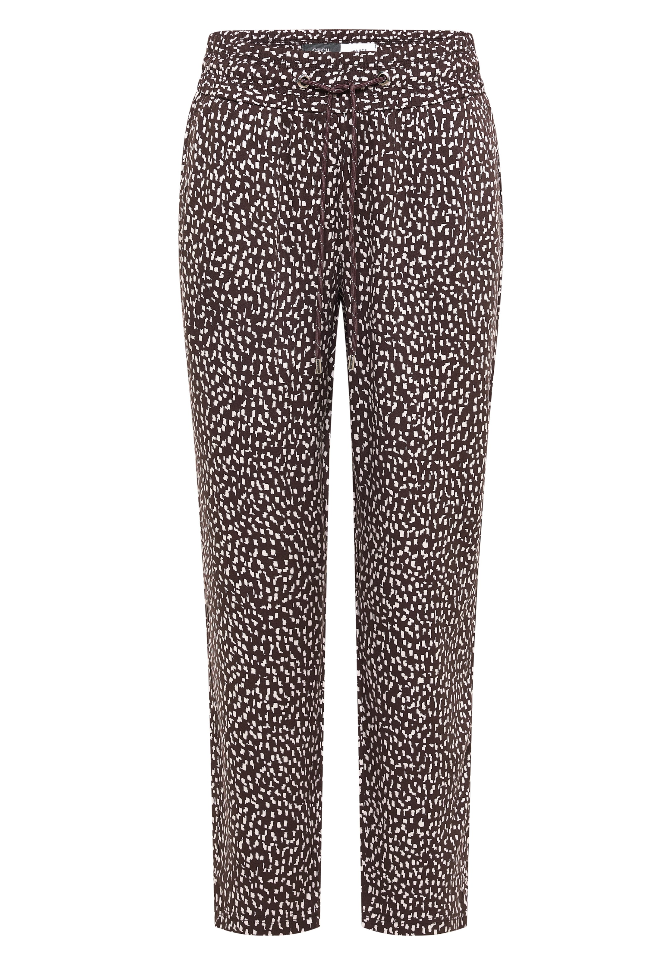 CECIL Loose fit Pants in Brown: front