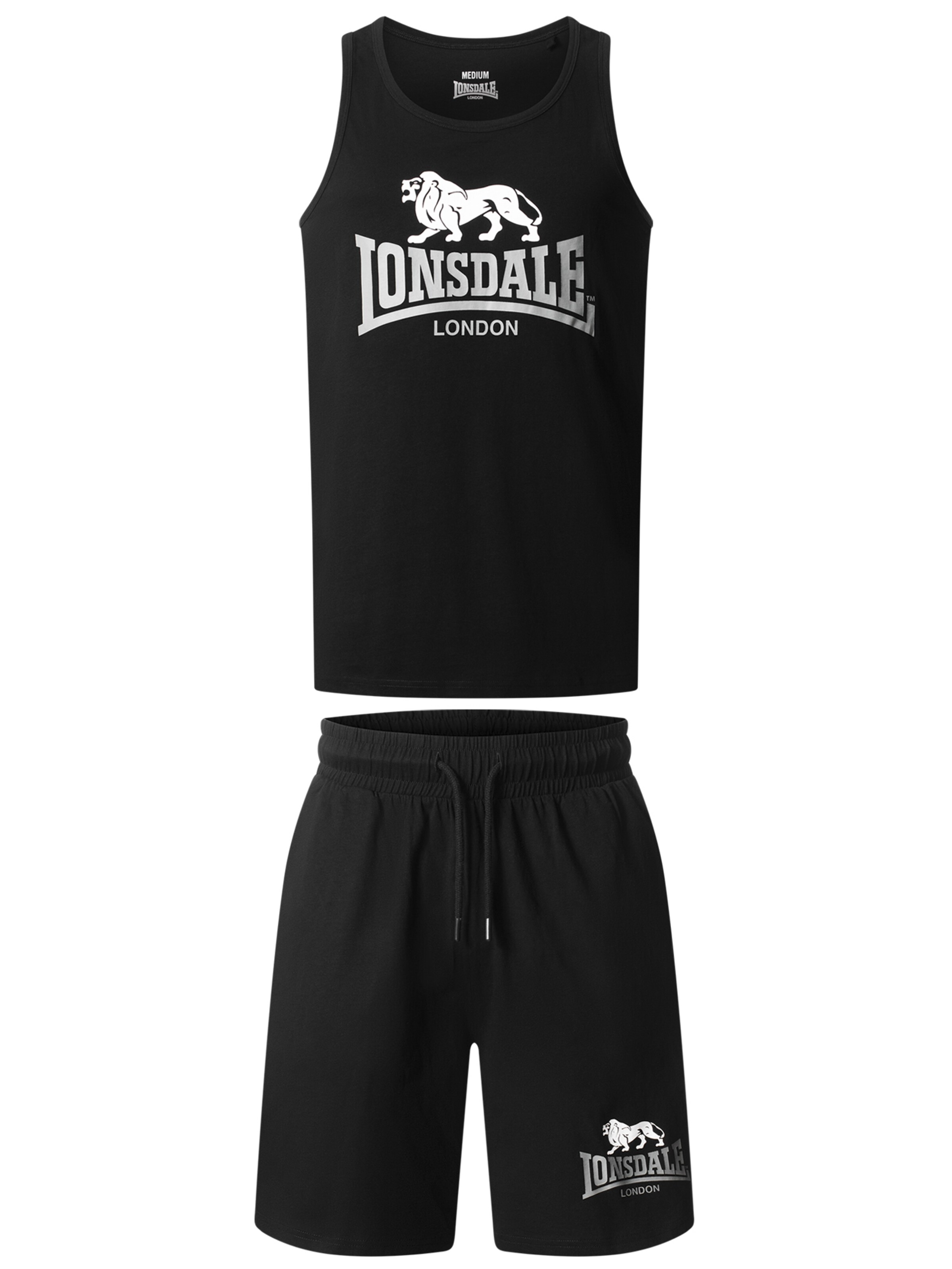 LONSDALE - Chándal 'Polmood' en negro: frente