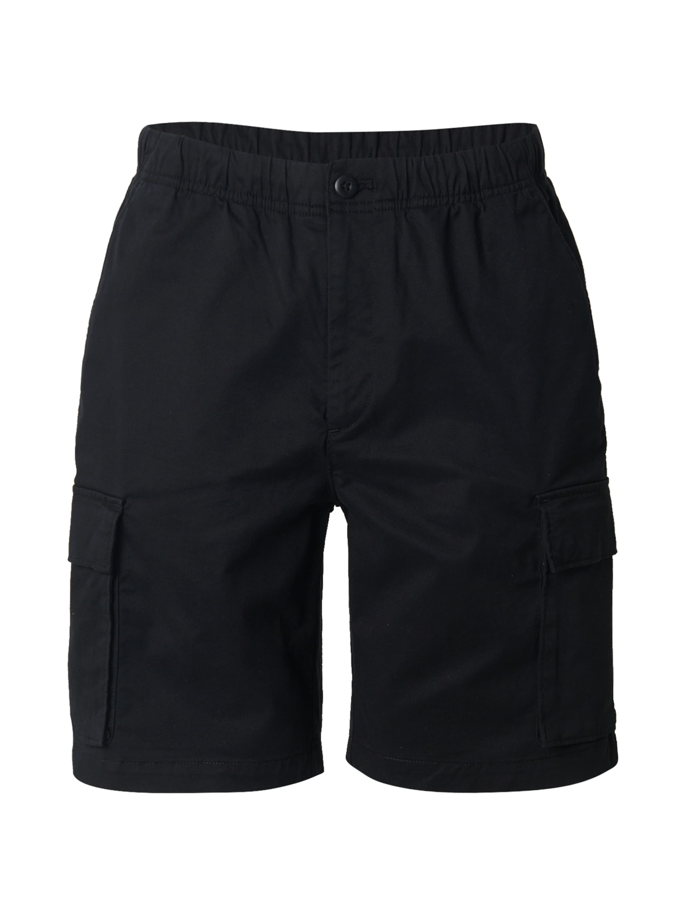 Calvin Klein Jeans Regular Карго панталон в черно: отпред