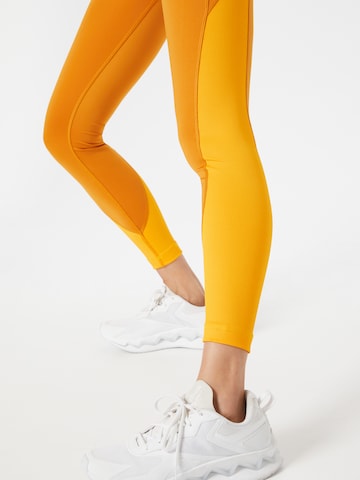 Reebok Skinny Sporthose in Orange