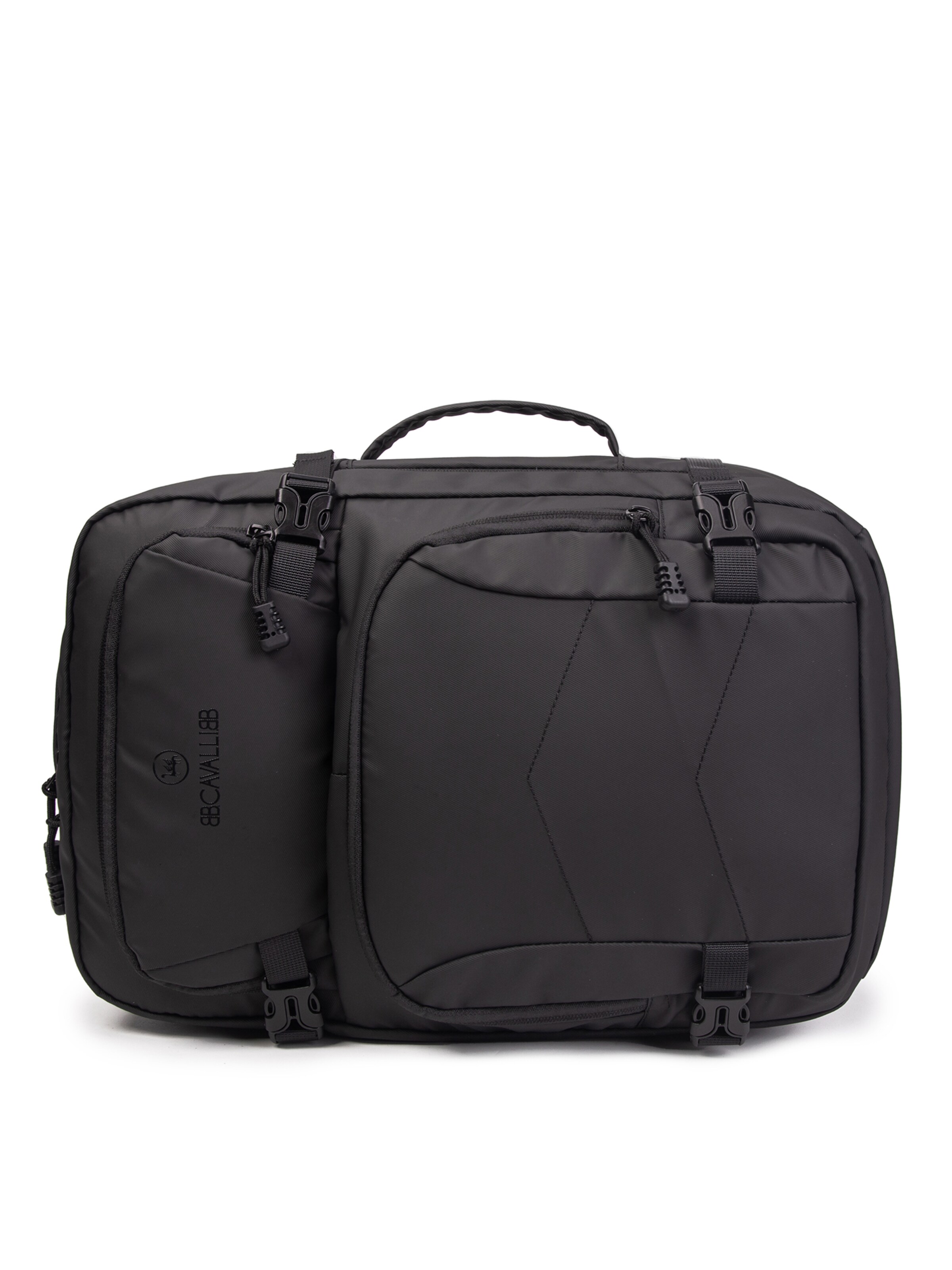 Zaino 'Zaino Uomo B Cavalli Poliestere Chiusura Zip Tasche Multiple 26x40x20cm' di B. Cavalli in nero