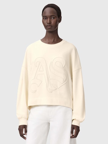 balts AllSaints Sportisks džemperis 'LILA EMBOS': no priekšpuses