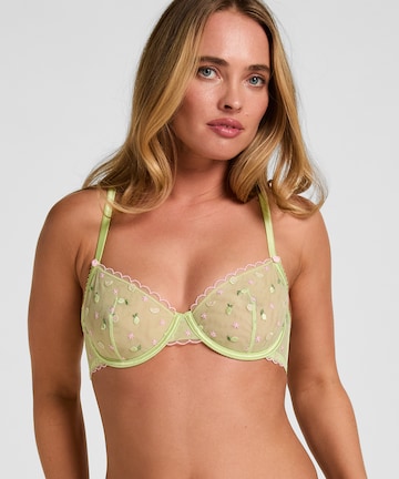 Hunkemöller Balconette BH 'Harriet' in Groen: voorkant