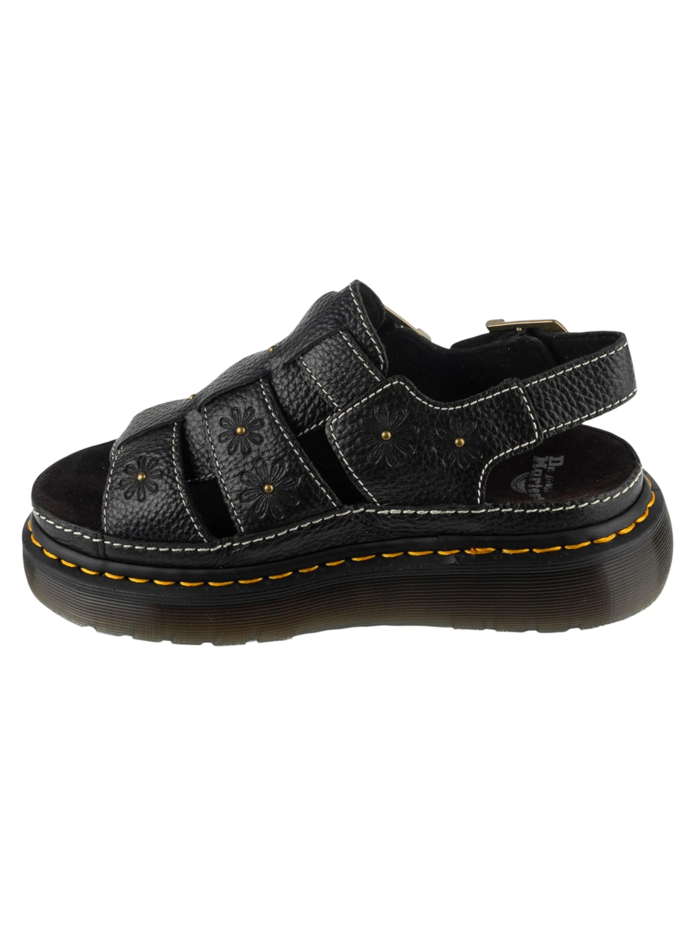 Dr. Martens Sandal 'Dr. Martens Wrenlie Open Platform Sandals' in Black