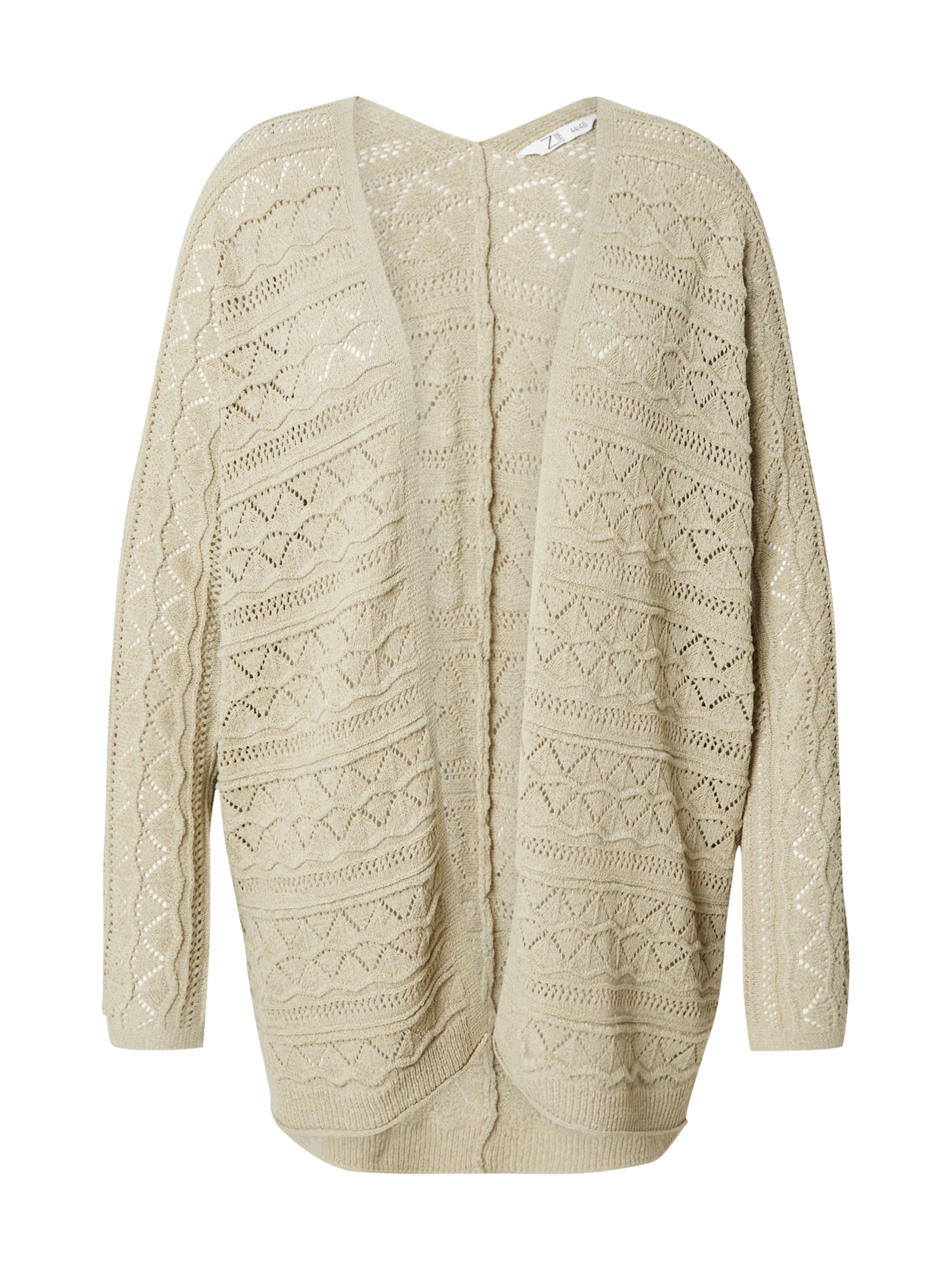 Z-One Πλεκτή ζακέτα σε πράσινο: μπροστά