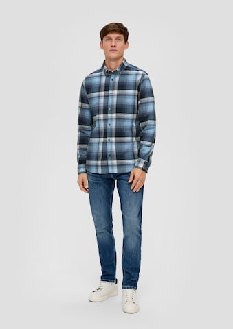 s.Oliver Slim fit Overhemd in Blauw