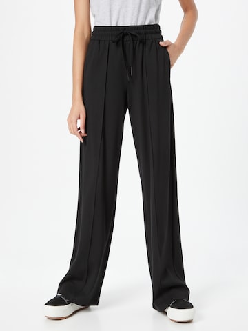 Wide leg Pantaloni de la ONLY pe negru: față