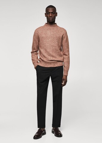 MANGO MAN Sweater 'fine' in Brown