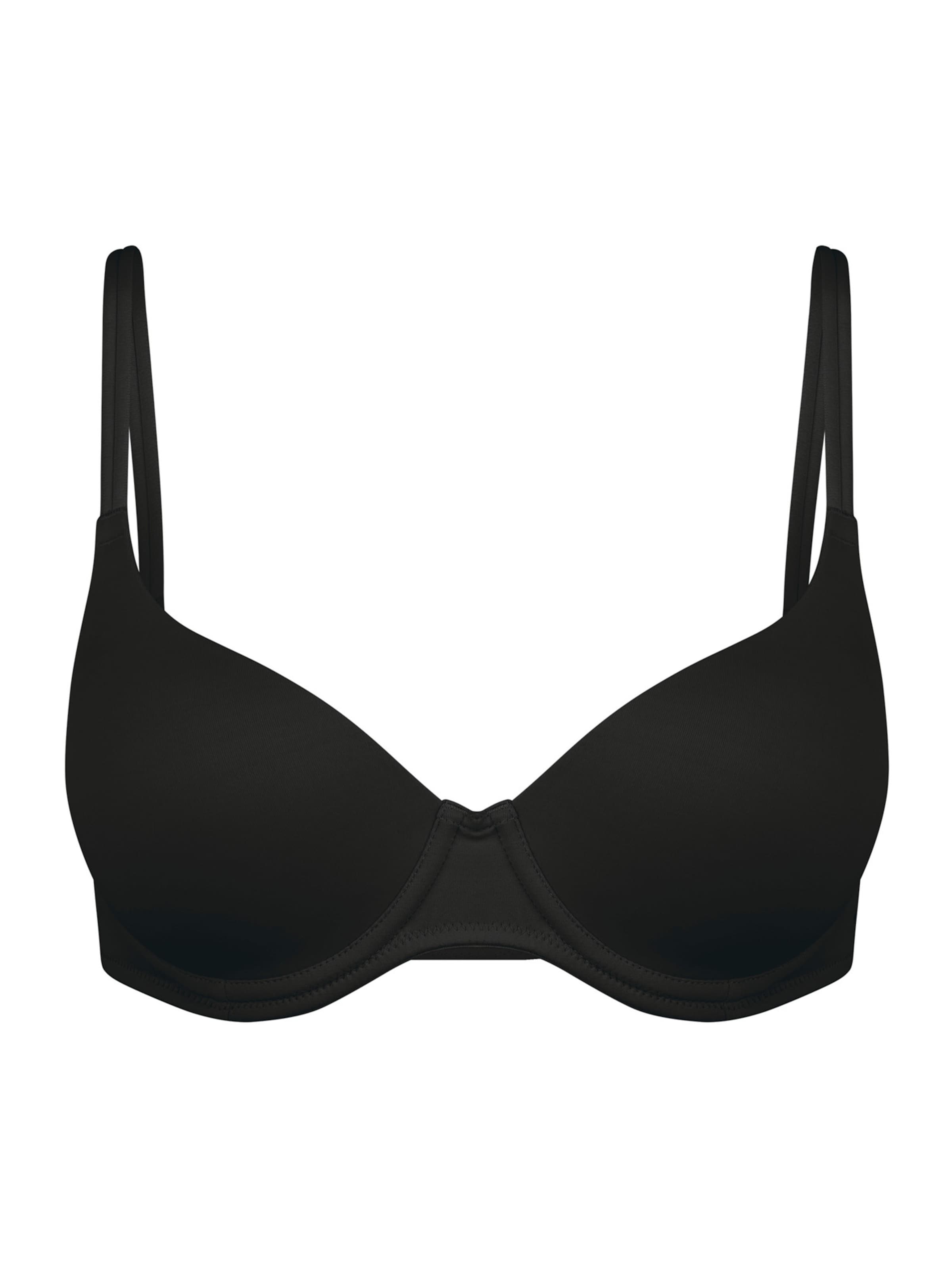 Nur Die T-shirt Bra ' Basic ' in Black: front