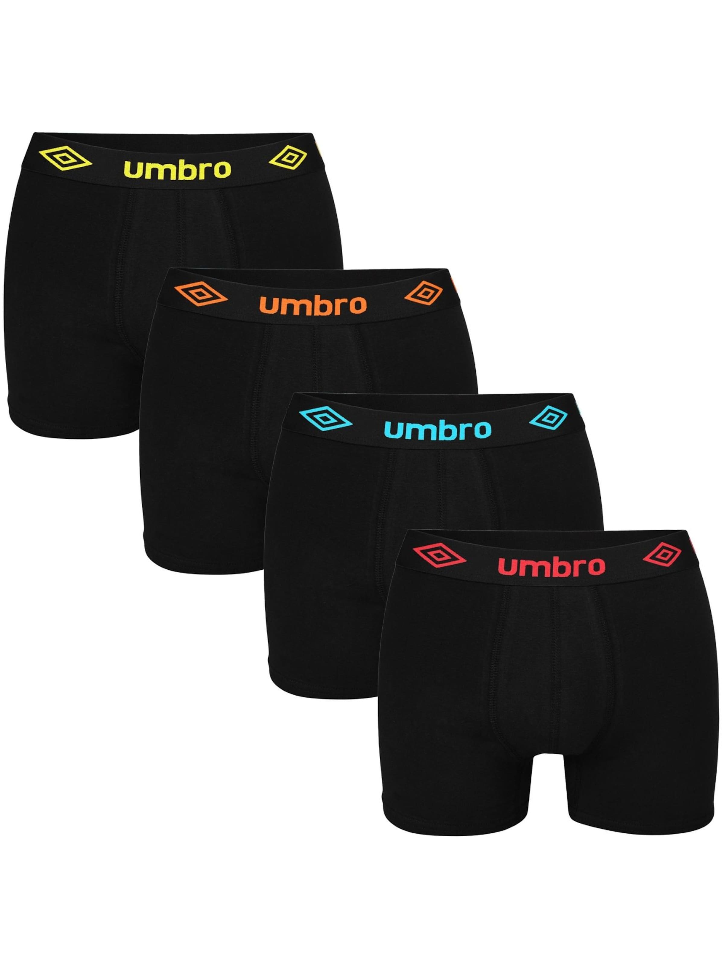 UMBRO Boksershorts i sort: forside