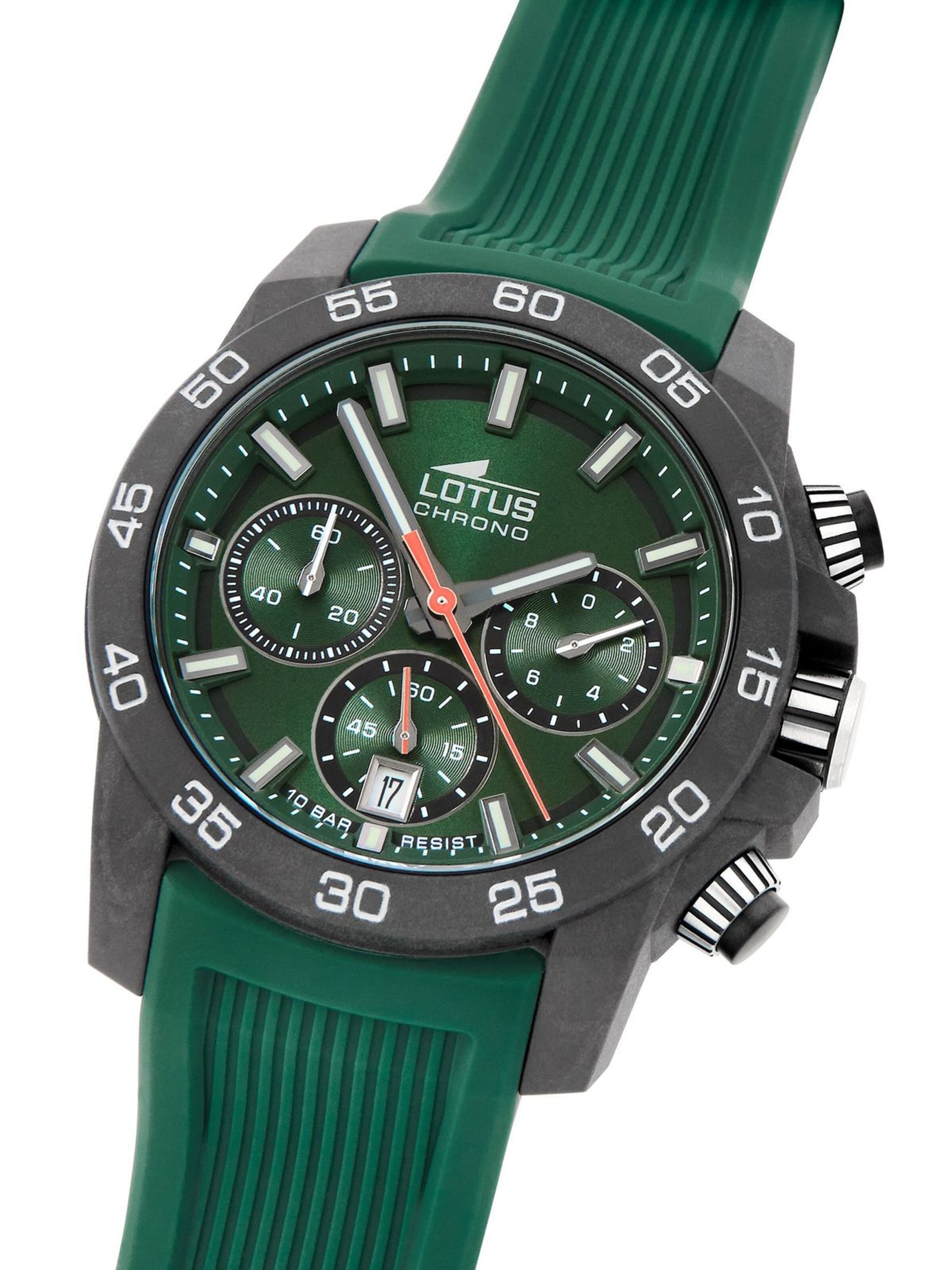 Lotus Zegarek analogowy 'Chronograph Chrono' w kolorze zielony