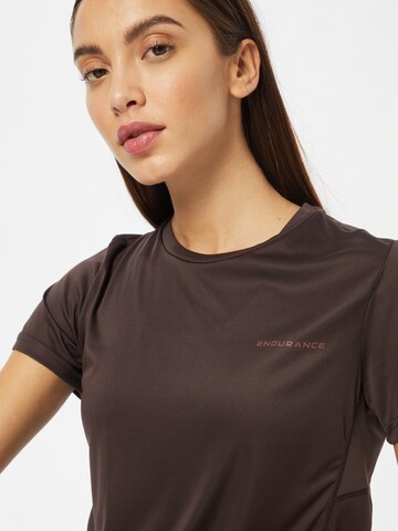 ENDURANCE Functioneel shirt 'Milly' in Bruin