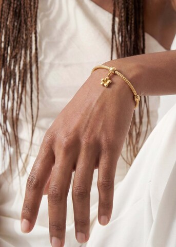 PURELEI - Atrelado 'Hibiscus' em ouro: frente