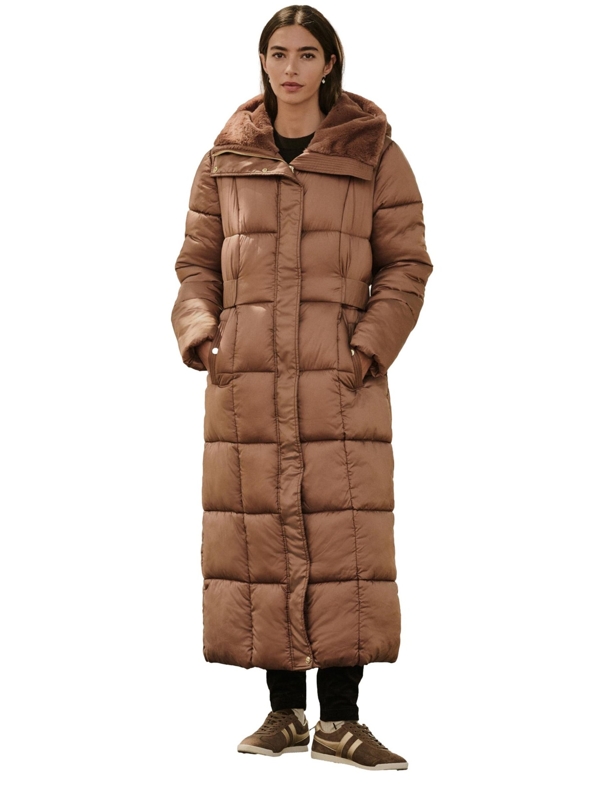 Next - Abrigo de invierno en marrón: frente