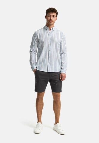 INDICODE JEANS Regular fit Button Up Shirt 'Terra' in Blue