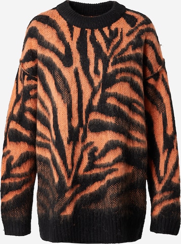 TOPSHOP Sweater in Orange: front