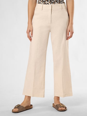 Cambio Pleated Pants 'California' in Beige: front