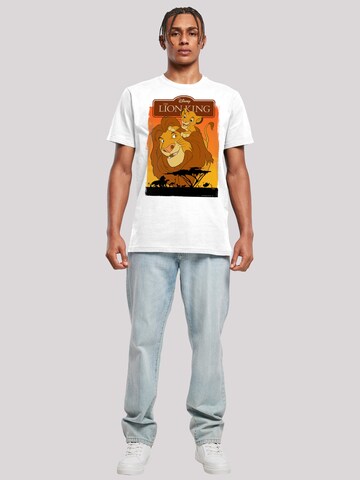F4NT4STIC Shirt 'Disney Der König der Löwen Simba und Mufasa' in White