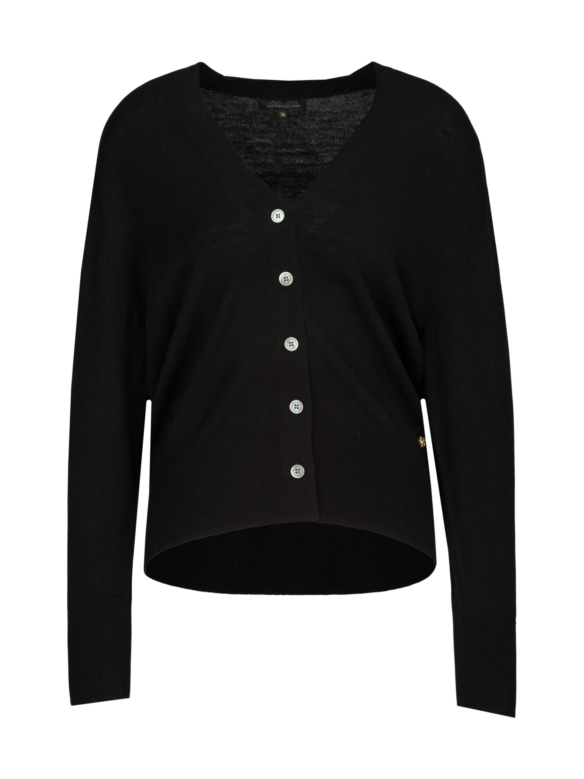 Dine'n'Dance Knit cardigan 'Vincenza' in Black: front