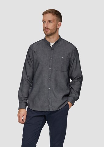s.Oliver Regular fit Button Up Shirt in Blue: front