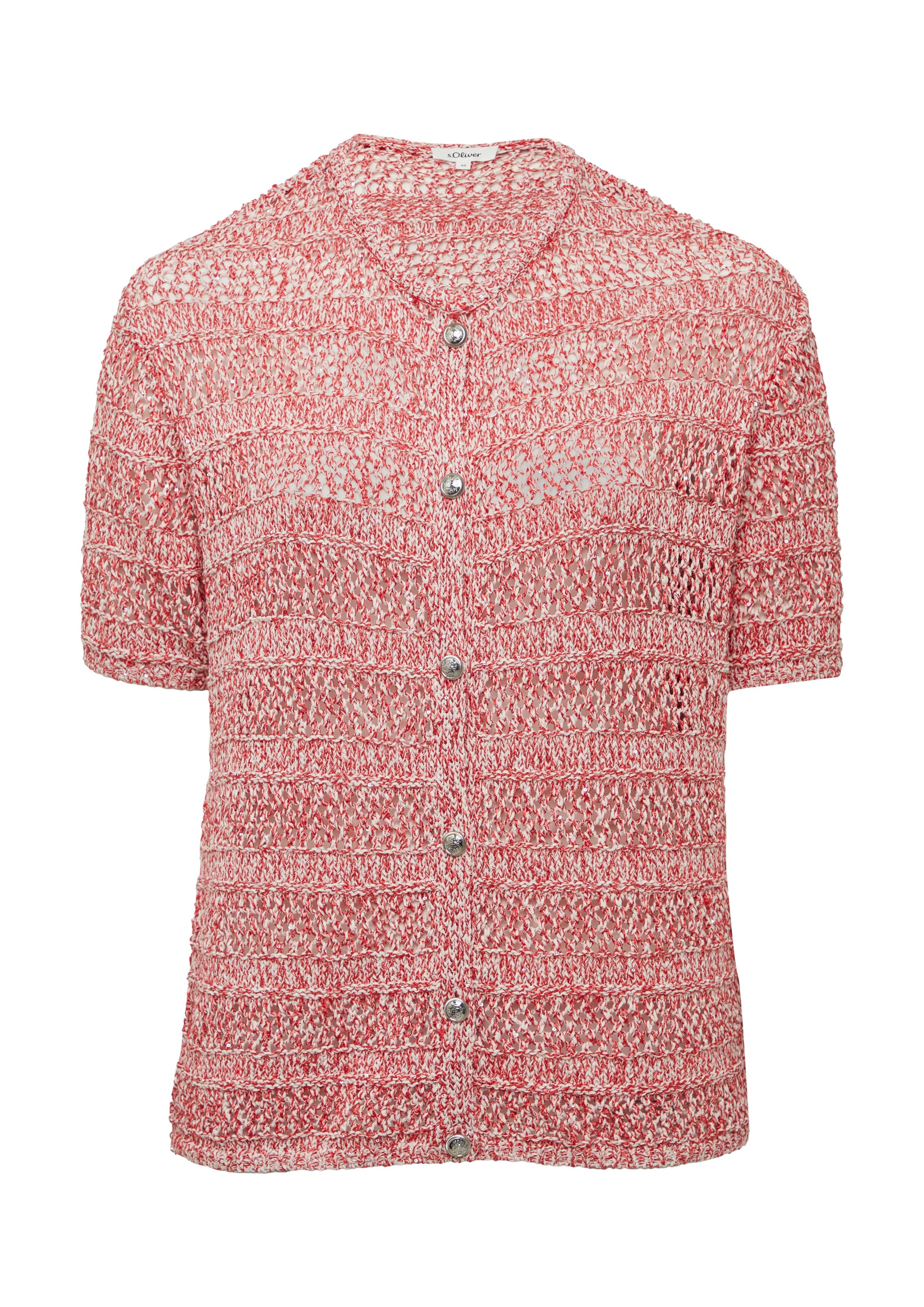 Cardigan s.Oliver en rouge : devant